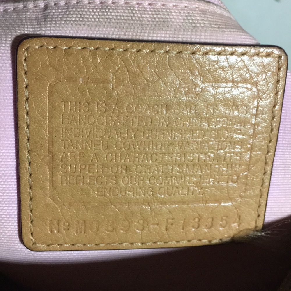 COACH Tan Leather Shoulder Bag F13354 - Picture 6 of 8